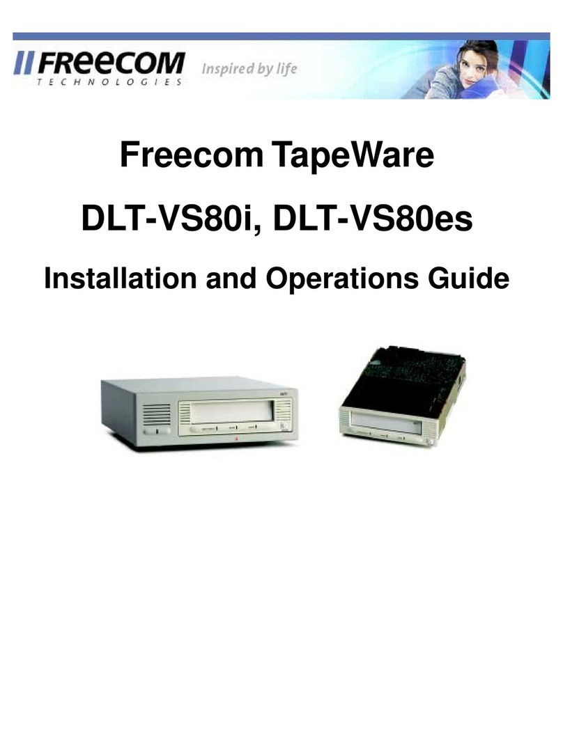 Freecom ValueLoader DLT VS80 Operating instructions