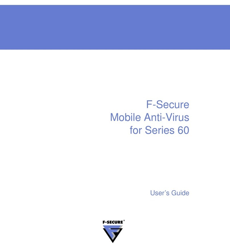 F-SECURE MOBILE ANTI-VIRUS FOR SERIES 60 User manual