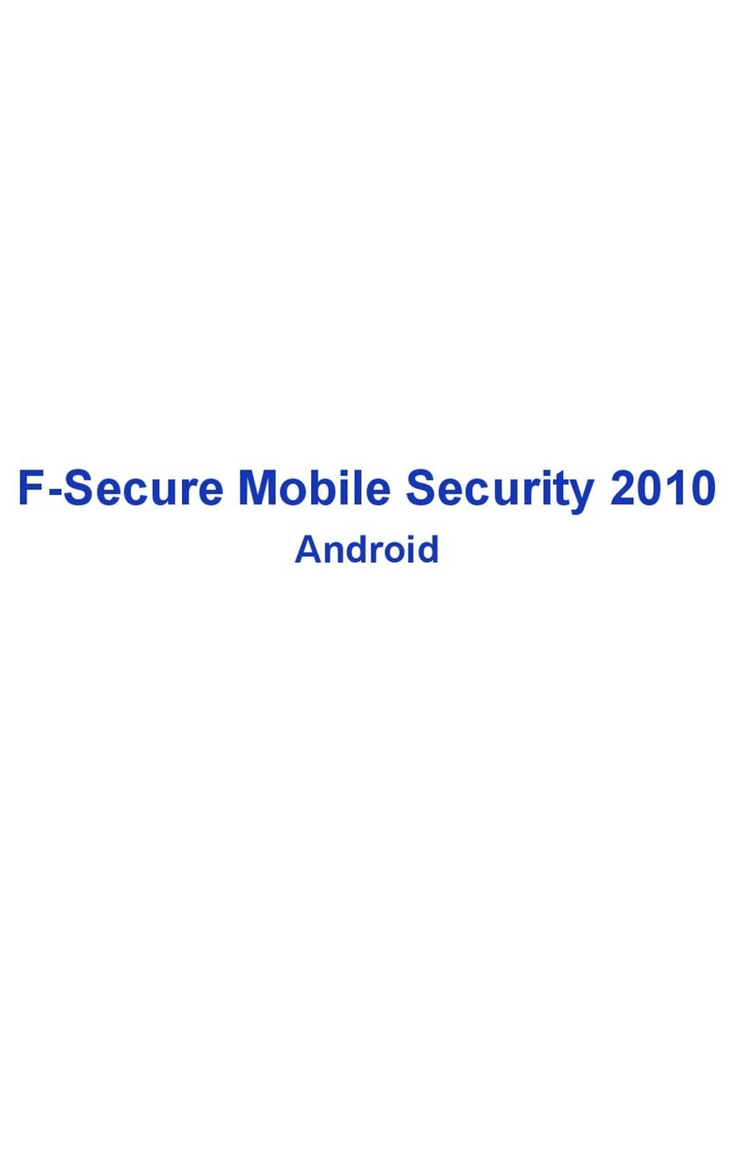 F-SECURE MOBILE SECURITY 2010 FOR ANDROID User manual F-SECURE MOBILE SECURITY 2010 FOR ANDROID User manual