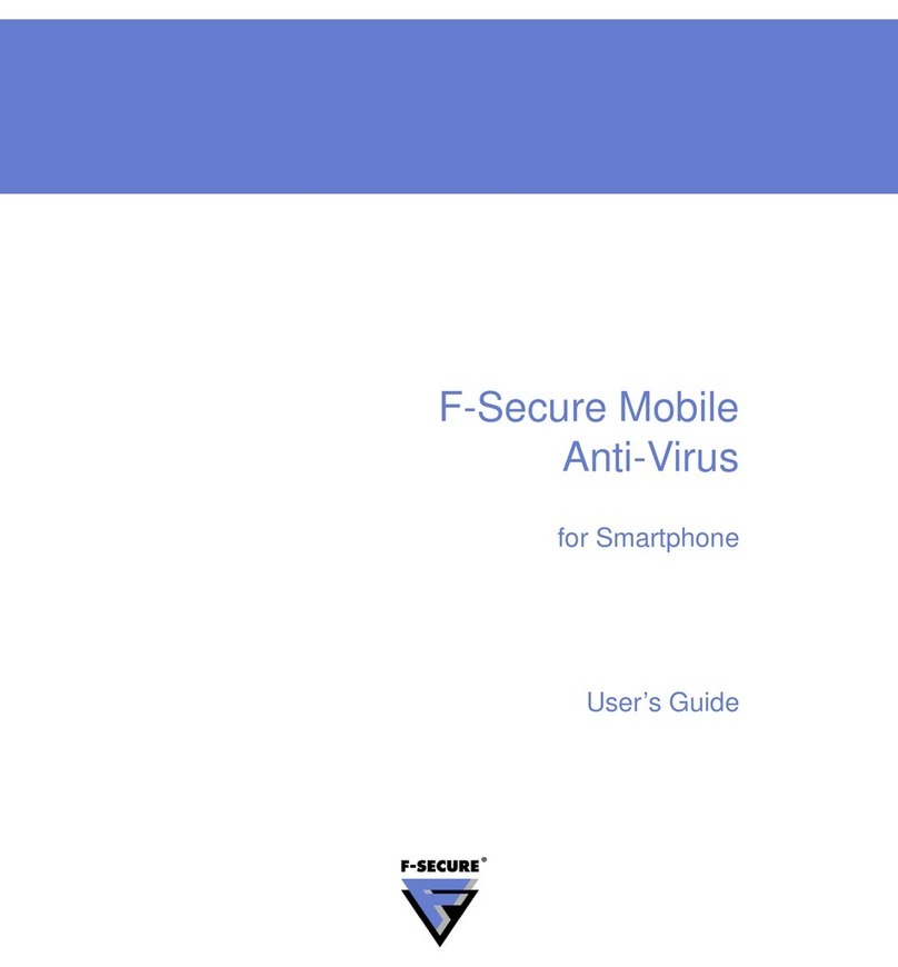 F-SECURE MOBILE ANTI-VIRUS FOR SMARTPHONE User manual