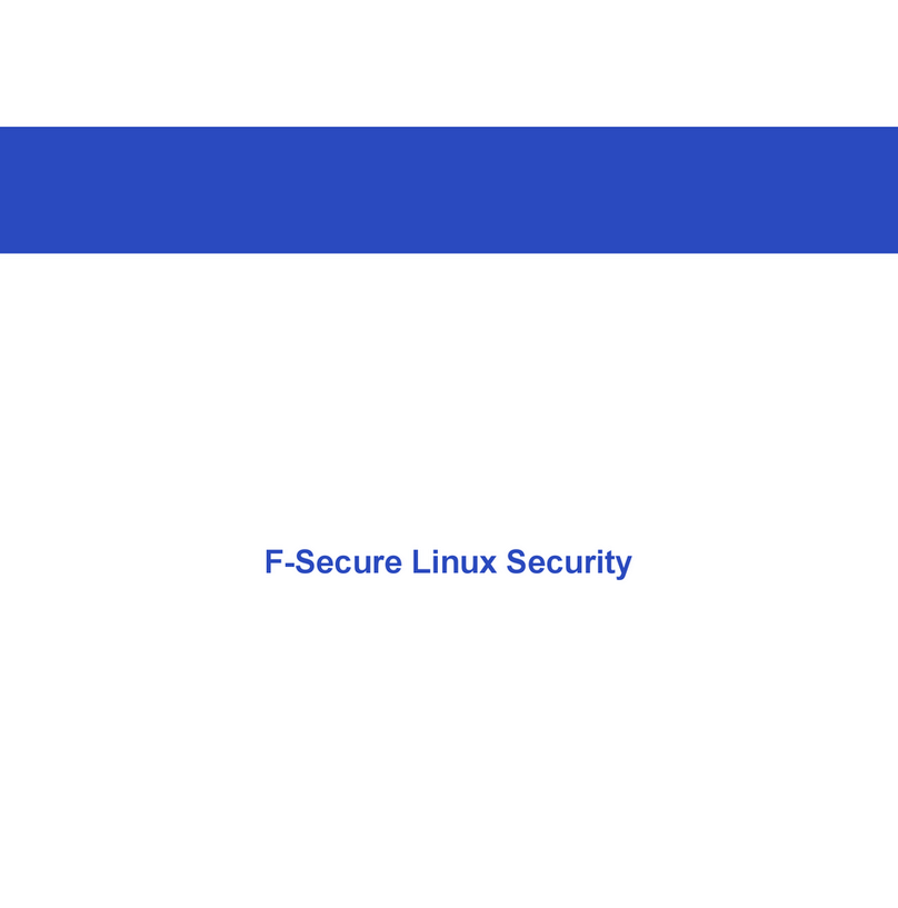 F-SECURE LINUX SECURITY manual