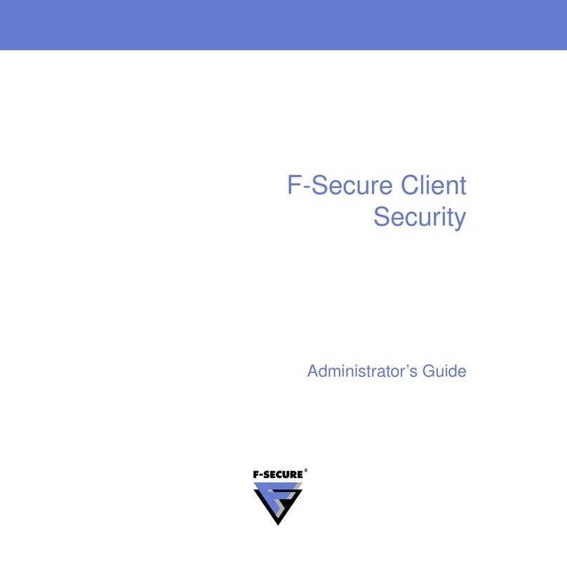 F-SECURE CLIENT SECURITY 7.00 Administrator's guide