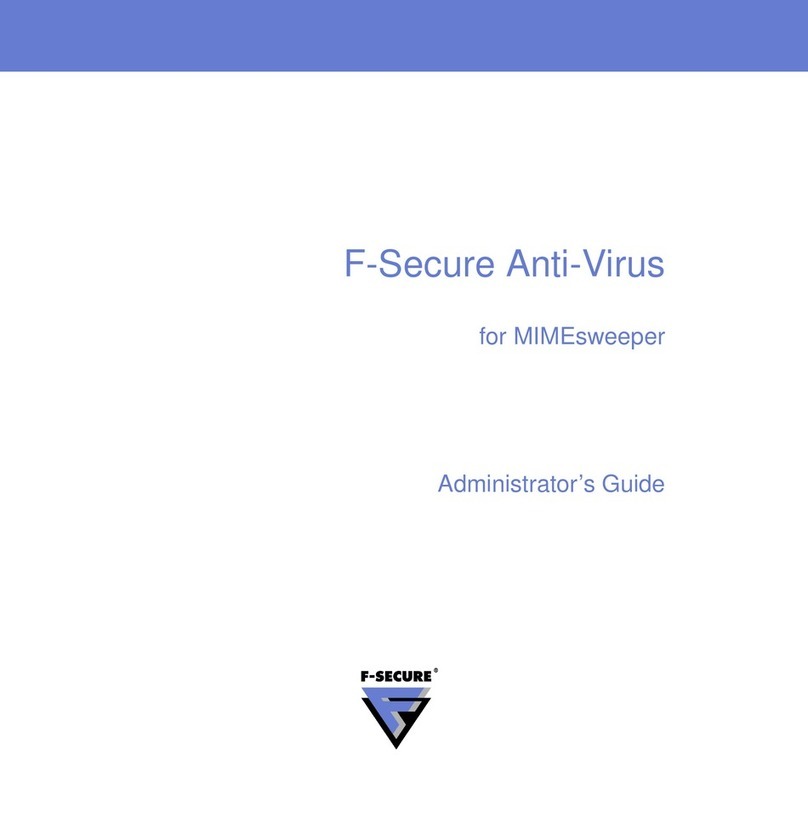 F-SECURE ANTI-VIRUS FOR MIMESWEEPER - Service manual F-SECURE ANTI-VIRUS FOR MIMESWEEPER - Service manual