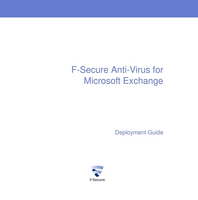 F-SECURE ANTI-VIRUS FOR MICROSOFT EXCHANGE 9.00 Quick reference guide