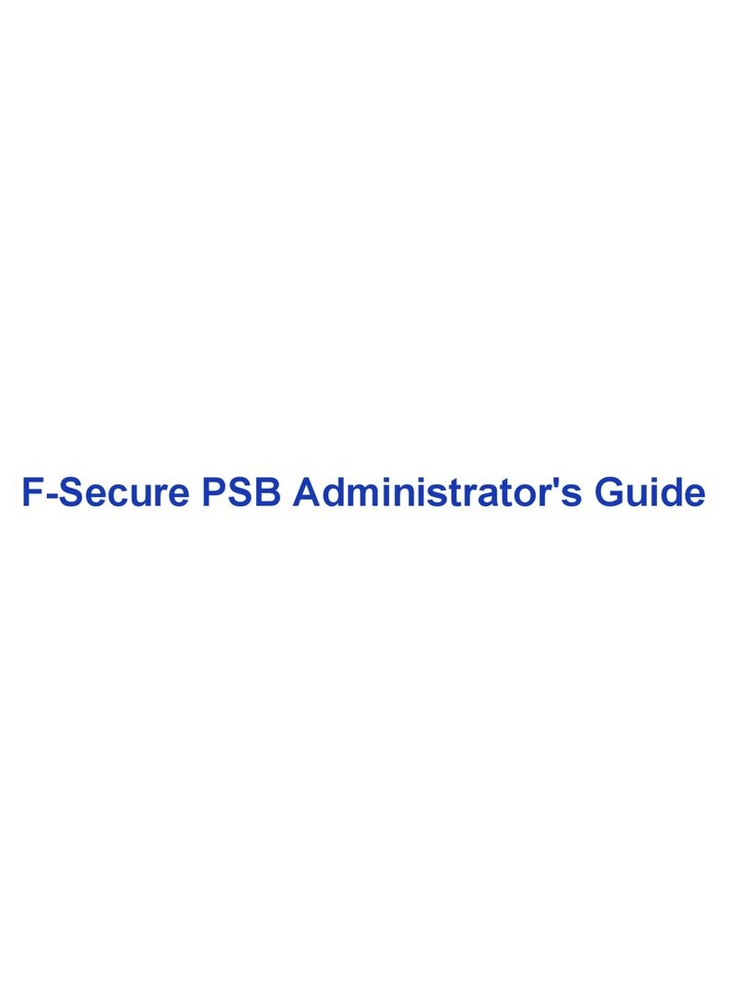 F-SECURE PSB - ADMINISTRATORS GUIDE manual