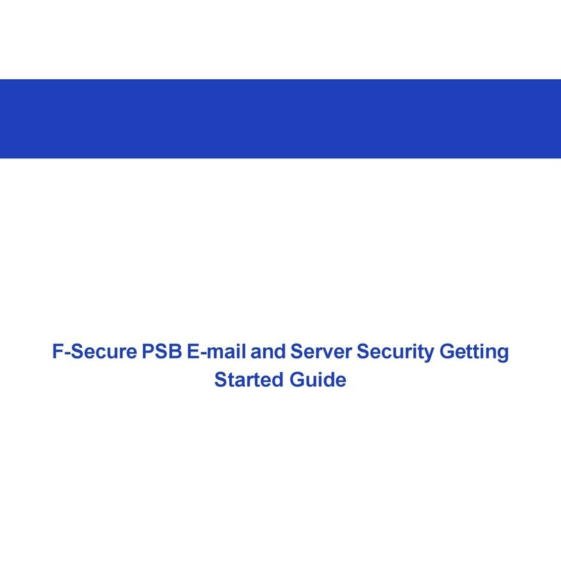 F-SECURE PSB E-MAIL AND SERVER SECURITY Started guide F-SECURE PSB E-MAIL AND SERVER SECURITY Started guide