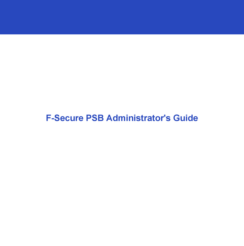 F-SECURE PSB - ADMINISTRATORS GUIDE FOR CUSTOMERS User manual