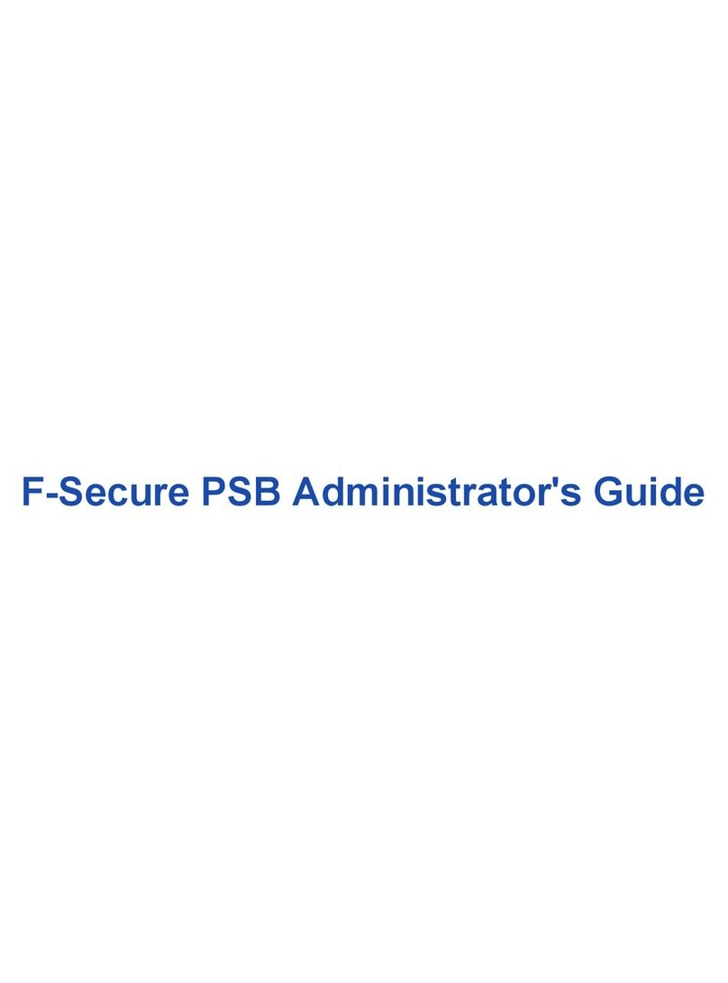 F-SECURE PSB Service manual F-SECURE PSB Service manual
