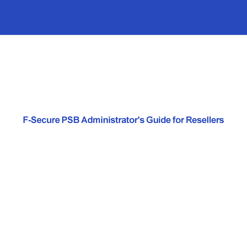 F-SECURE PSB - ADMINISTRATORS GUIDE FOR RESELLERS User manual F-SECURE PSB - ADMINISTRATORS GUIDE FOR RESELLERS User manual