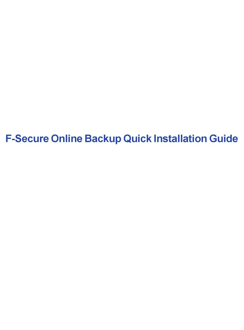 F-SECURE ONLINE BACKUP Quick installation guide