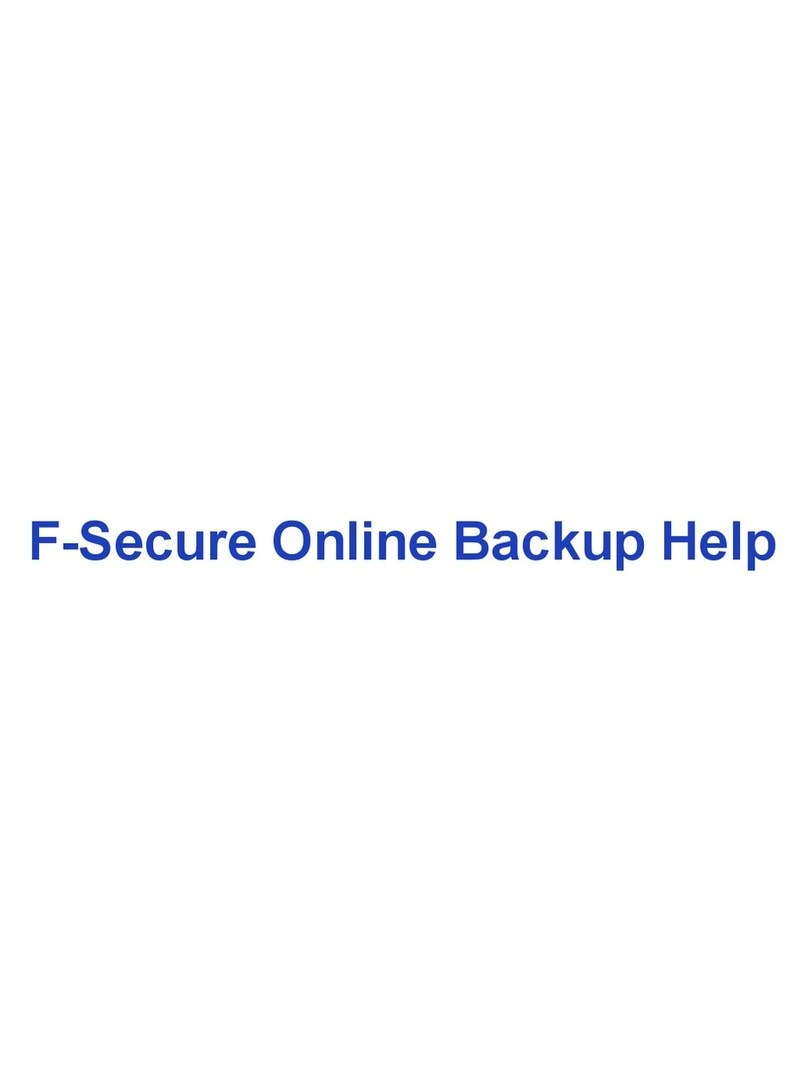 F-SECURE ONLINE BACKUP - HELP User manual