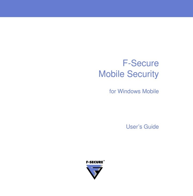 F-SECURE MOBILE SECURITY FOR WINDOWS MOBILE - User manual