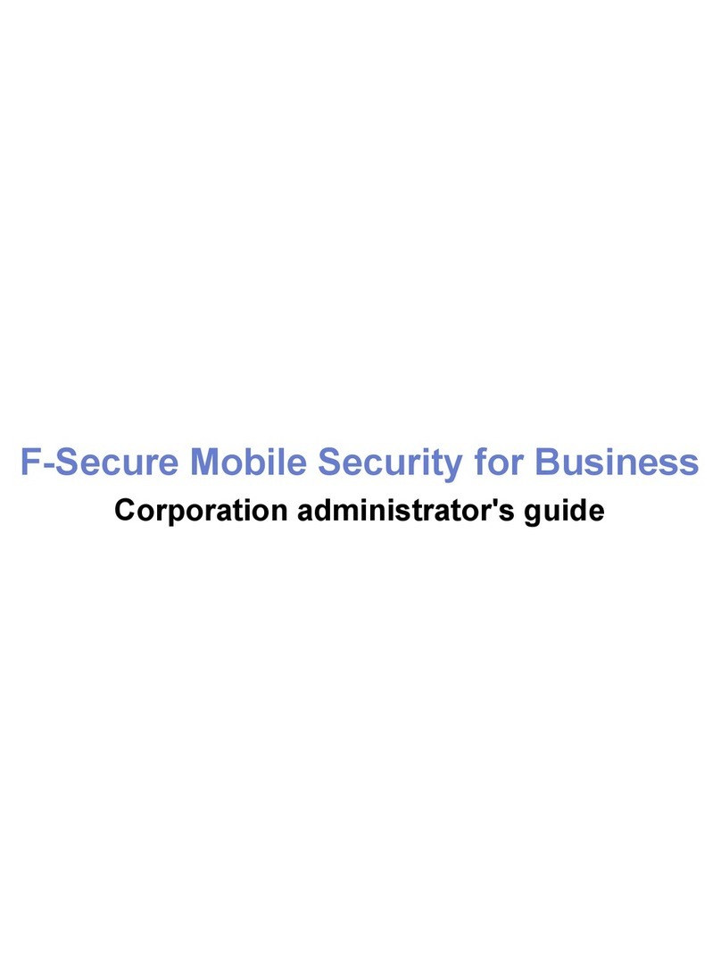 F-SECURE MOBILE SECURITY FOR BUSINESS - Service manual