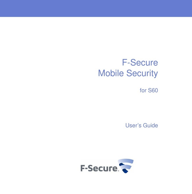 F-SECURE MOBILE SECURITY FOR S60 - User manual F-SECURE MOBILE SECURITY FOR S60 - User manual