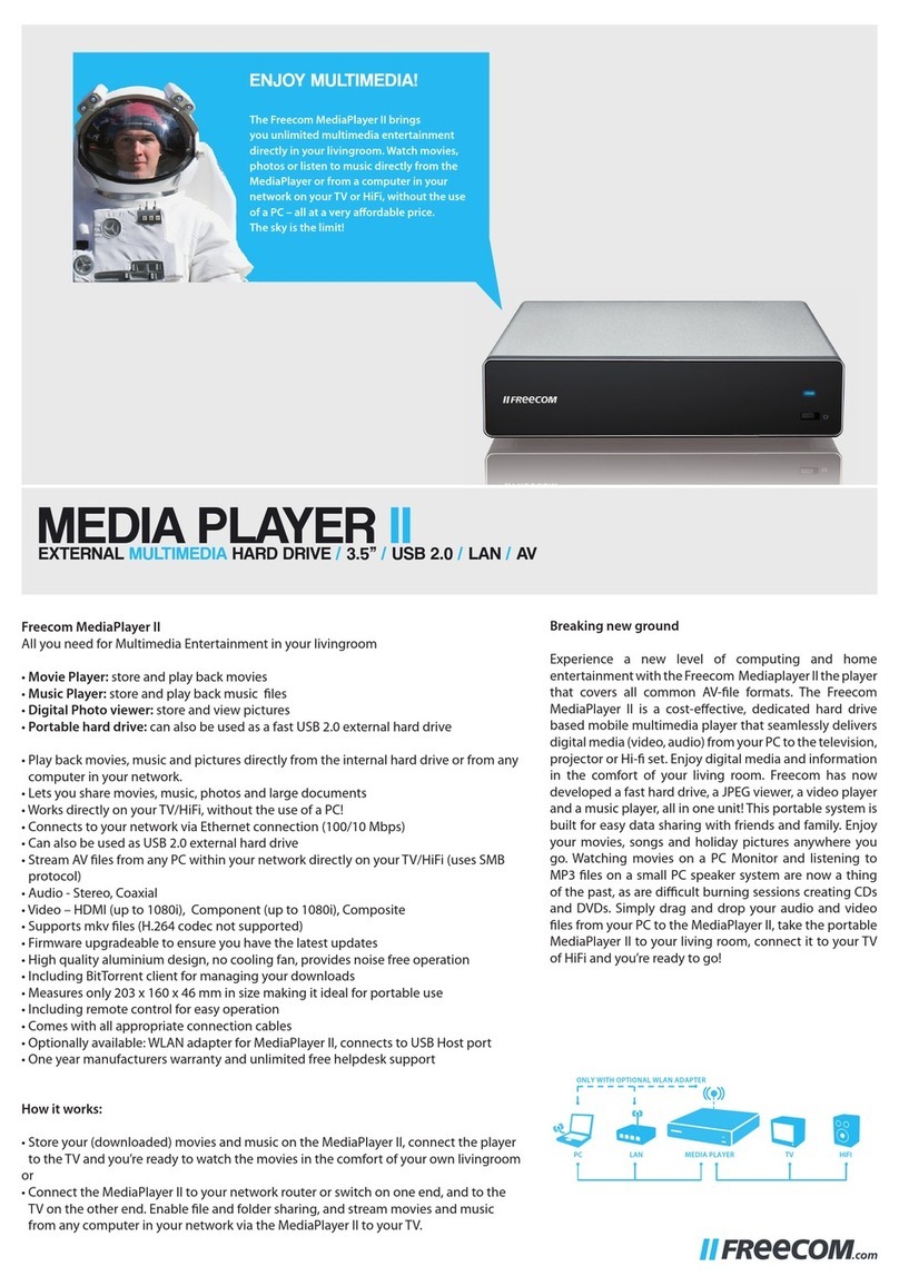 Freecom MEDIAPLAYER II - datasheet