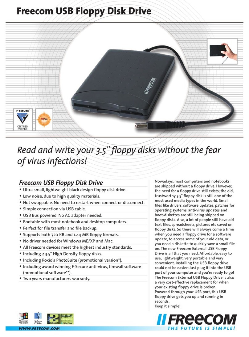 Freecom USB FLOPPY DISK DRIVE datasheet