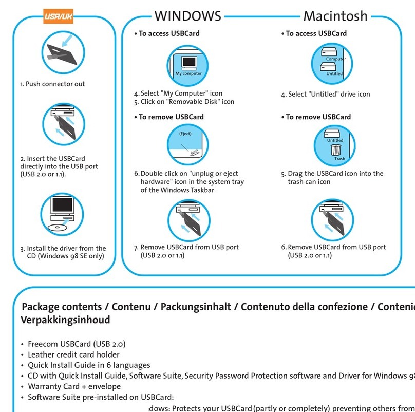 Freecom USB-CARD manual