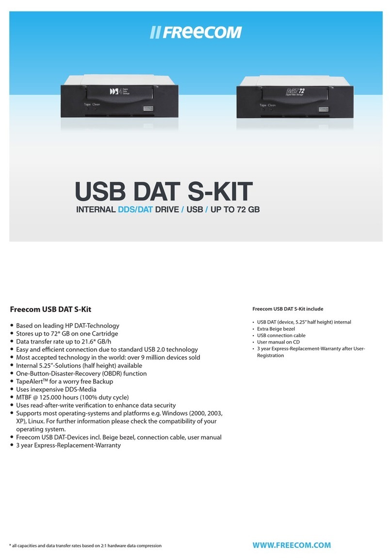 Freecom USB DAT S-KIT datasheet