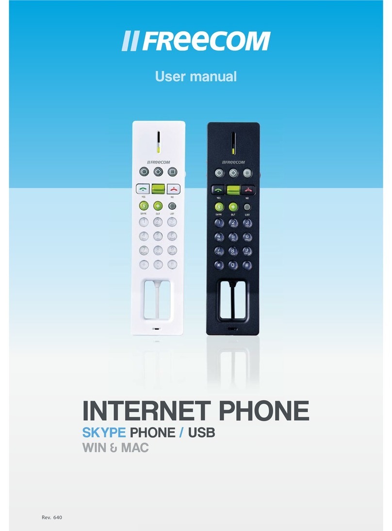 Freecom SKYPE PHONE user manual