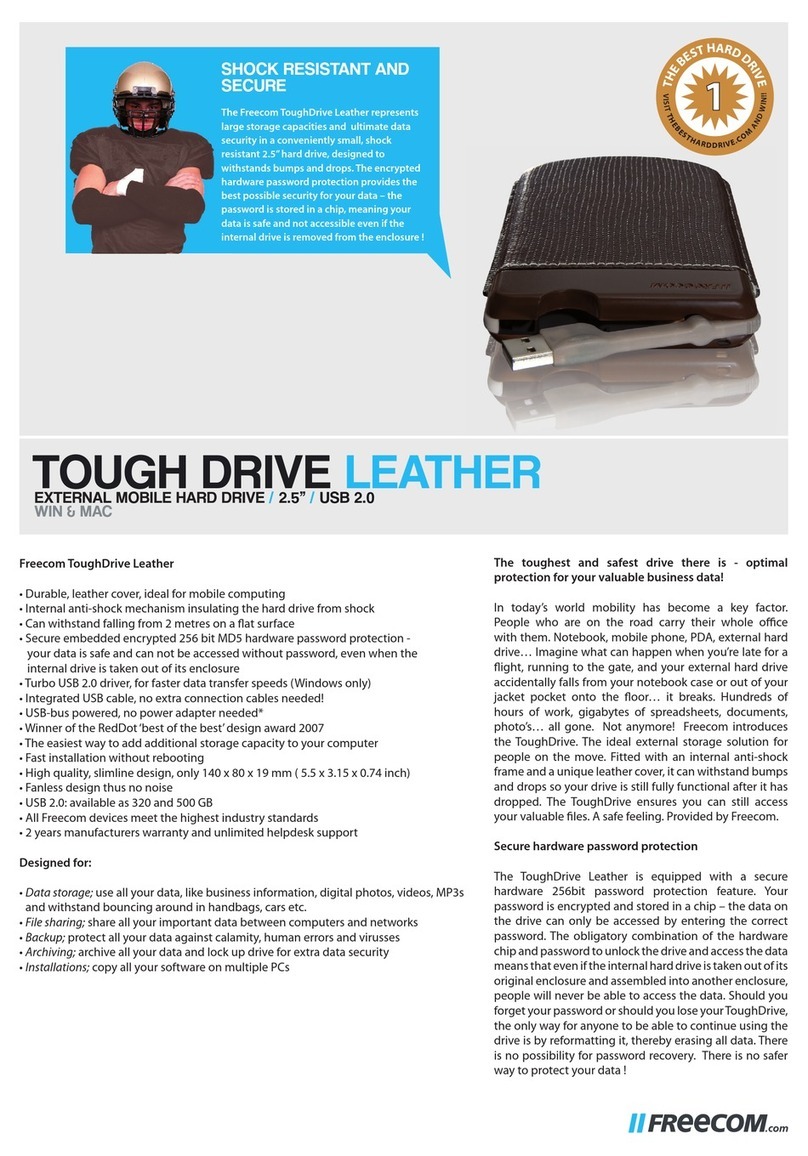 Freecom TOUGH DRIVE LEATHER - datasheet Freecom TOUGH DRIVE LEATHER - datasheet