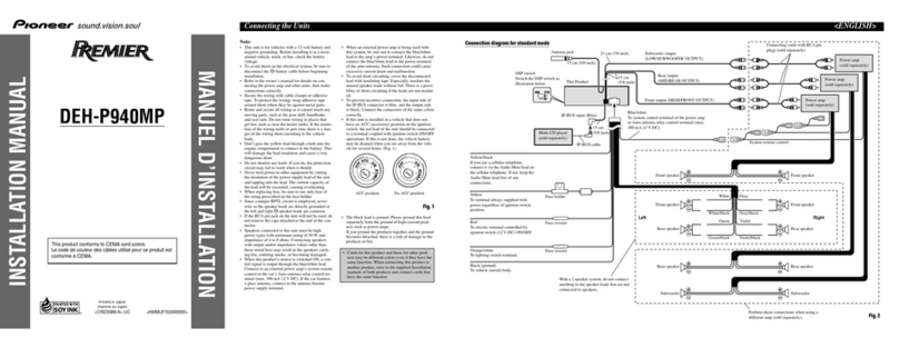 Pioneer DEH-P940MP User manual