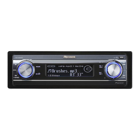Pioneer DEH-P880PRS - Radio / CD installation manual