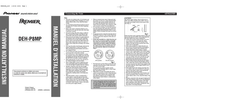Pioneer Premier DEH-P8MP User manual