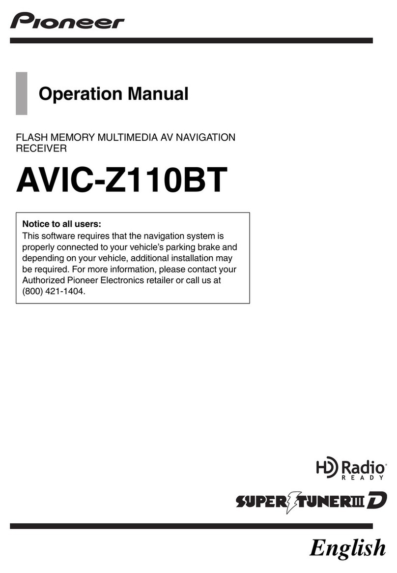 Pioneer AVIC Z1 - CD-SR1 Steering Wheel Remote Operation manual