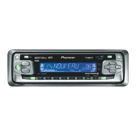 Pioneer DEH-P4500MP XM User manual Pioneer DEH-P4500MP XM User manual
