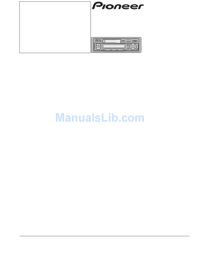 Pioneer KEH-P2800 - Radio / Cassette Player Service manual