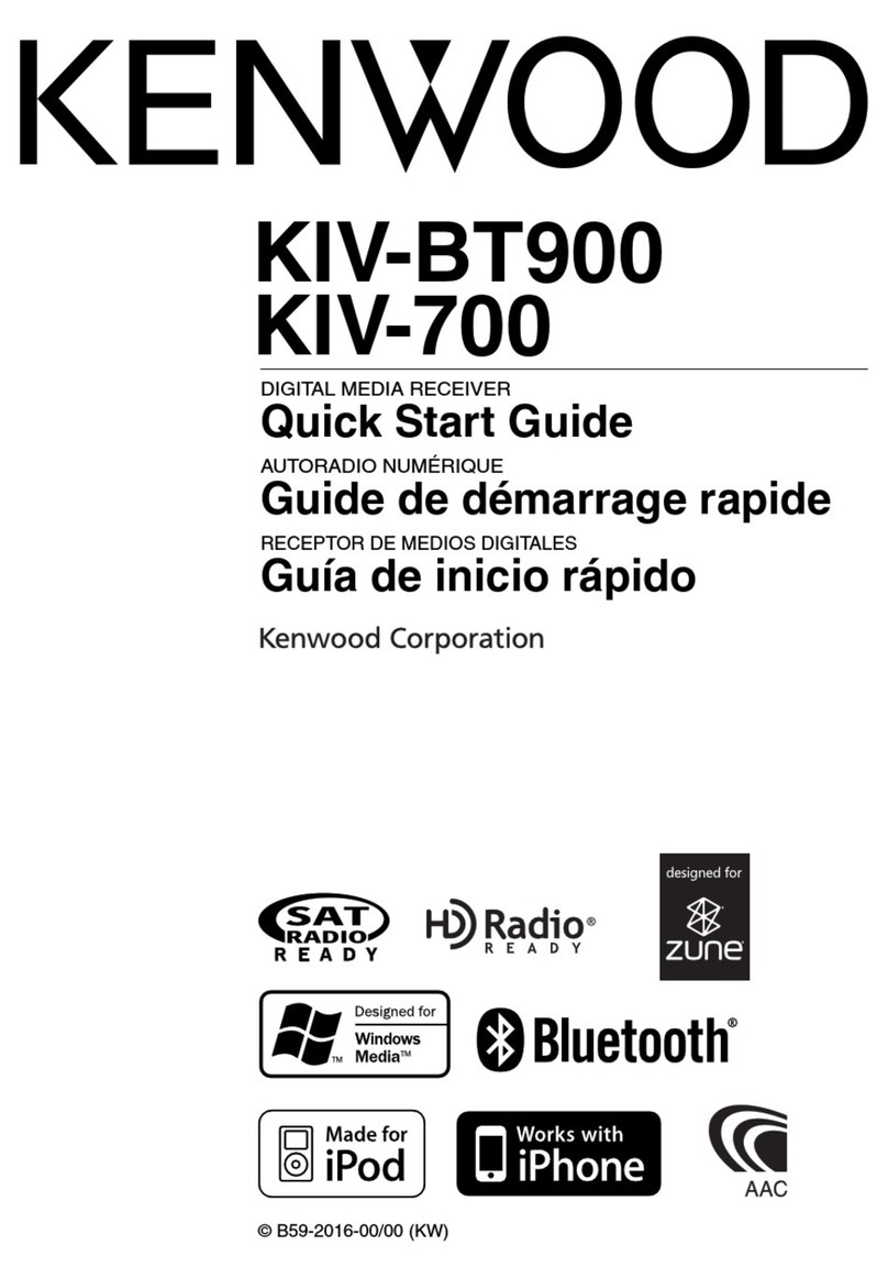 Kenwood KIV-BT900 quick start guide