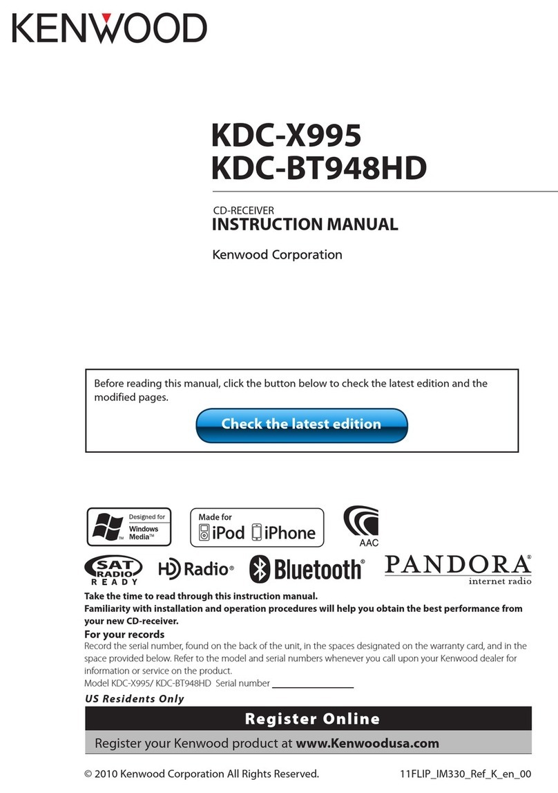 Kenwood KDC-BT948HD User manual
