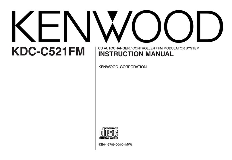 Kenwood KDC-C521FM - CD Changer With RF Modulator User manual