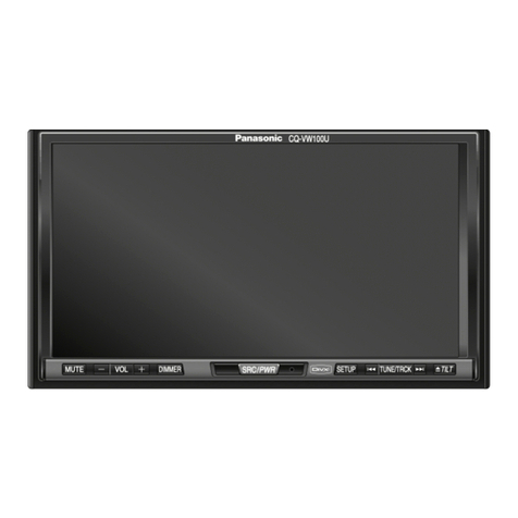 Panasonic CQVW100U - Car Audio - In-Dash DVD Receiver Manual de instrucciones