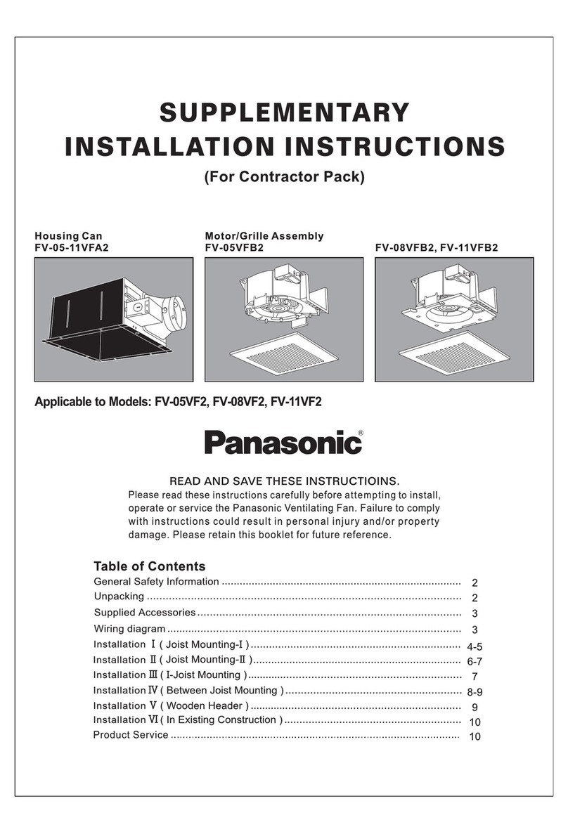 Panasonic FV-05VF2 User manual