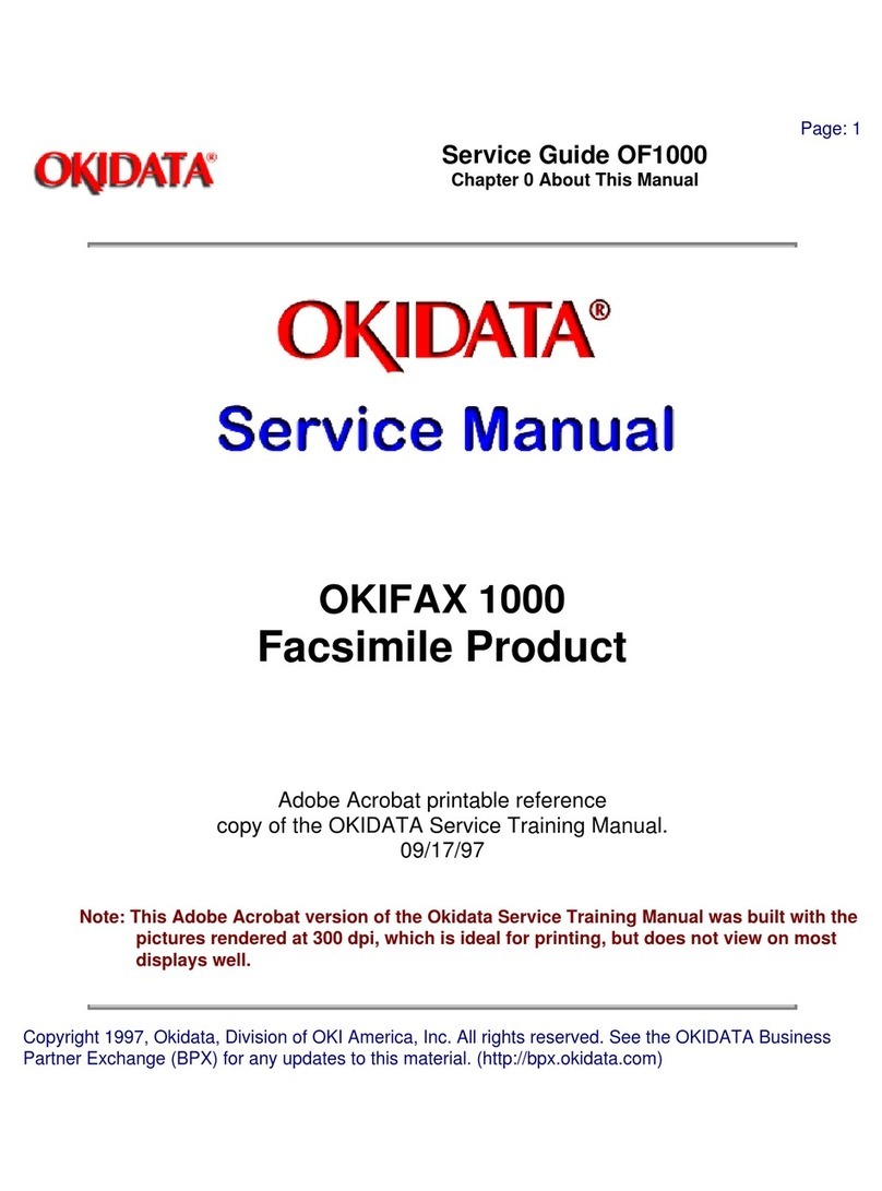 OKIDATA OF1000 Service manual