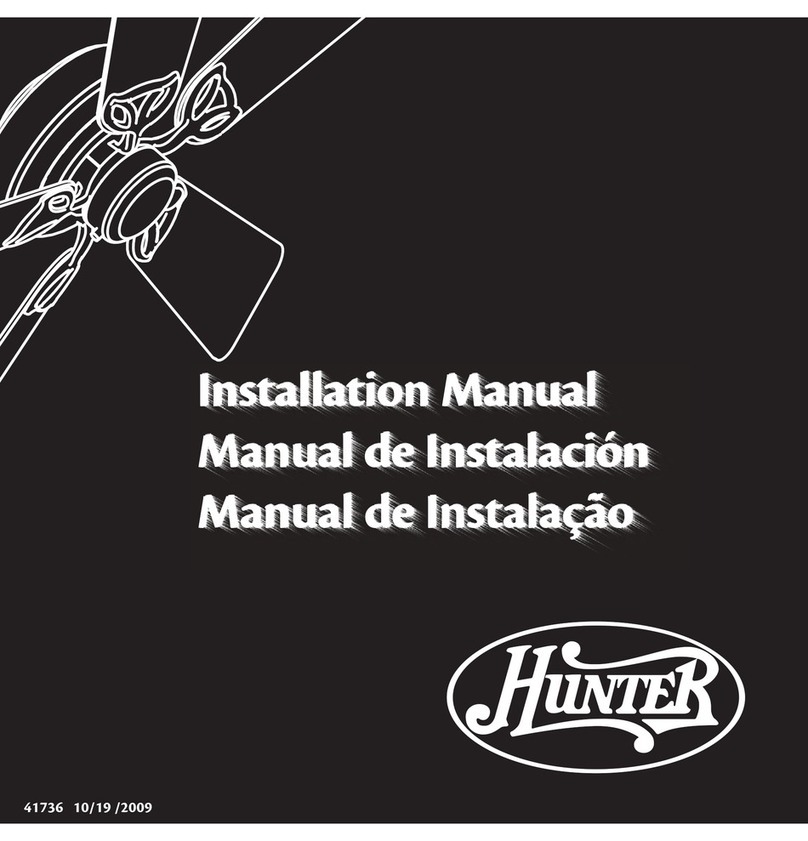 Hunter 20406 User manual