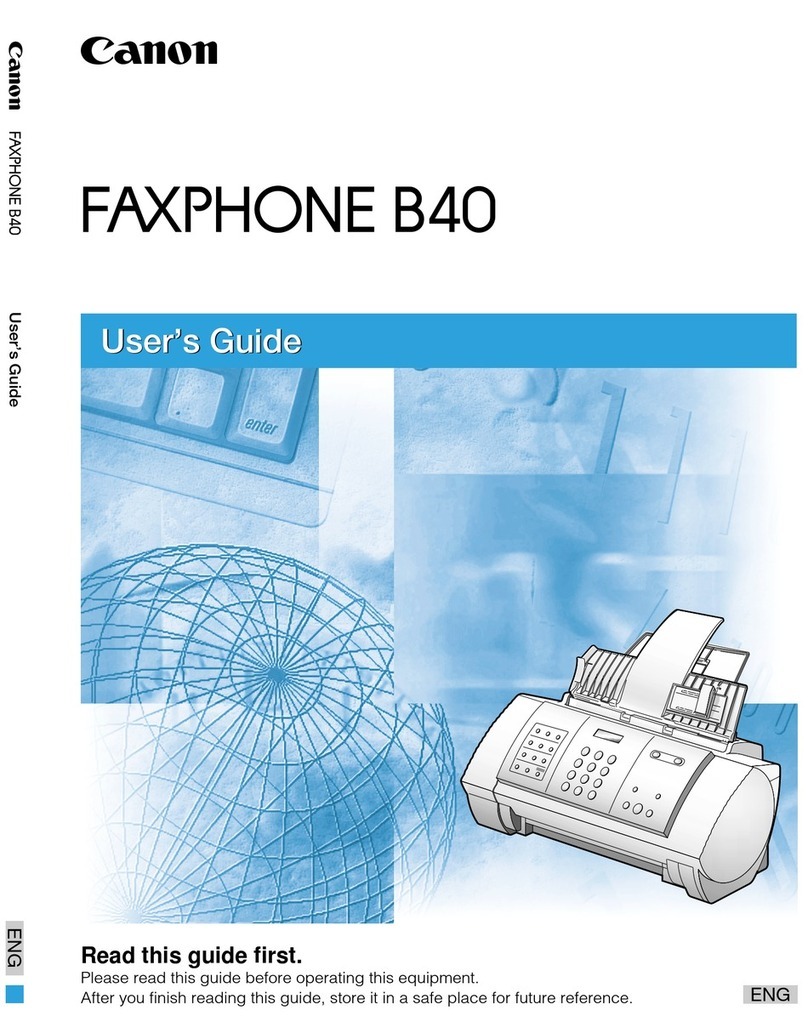 Canon FAXPHONE 40 user guide