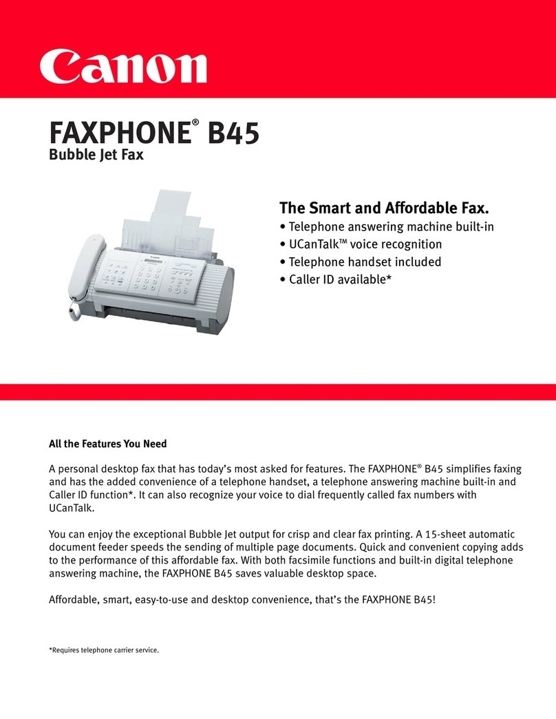 Canon B45 - Faxphone B45 Bubble Jet Fax Machine brochure