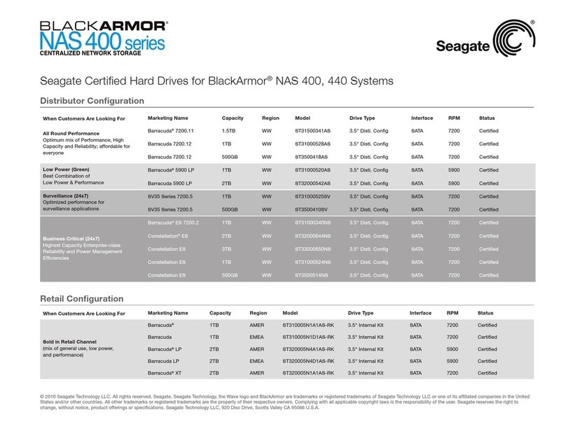 Seagate NAS 400 user guide