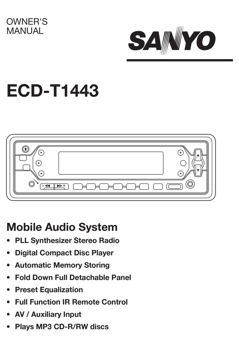Sanyo T1443 - ECD Radio / CD User manual
