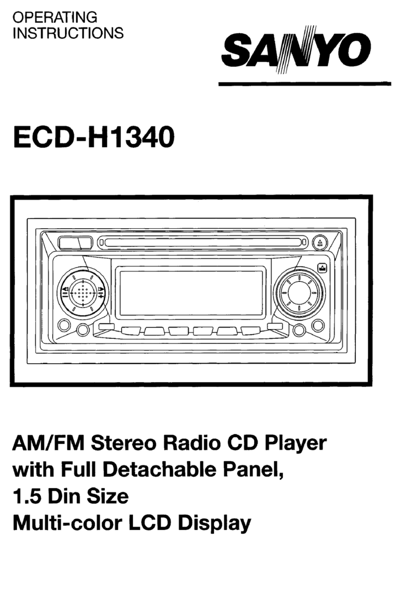 Sanyo H1340 - ECD Radio / CD Player User manual