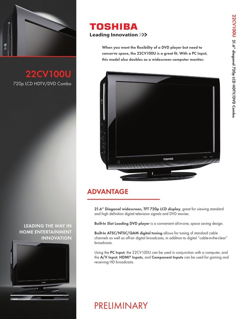 Toshiba 22CV100U User manual