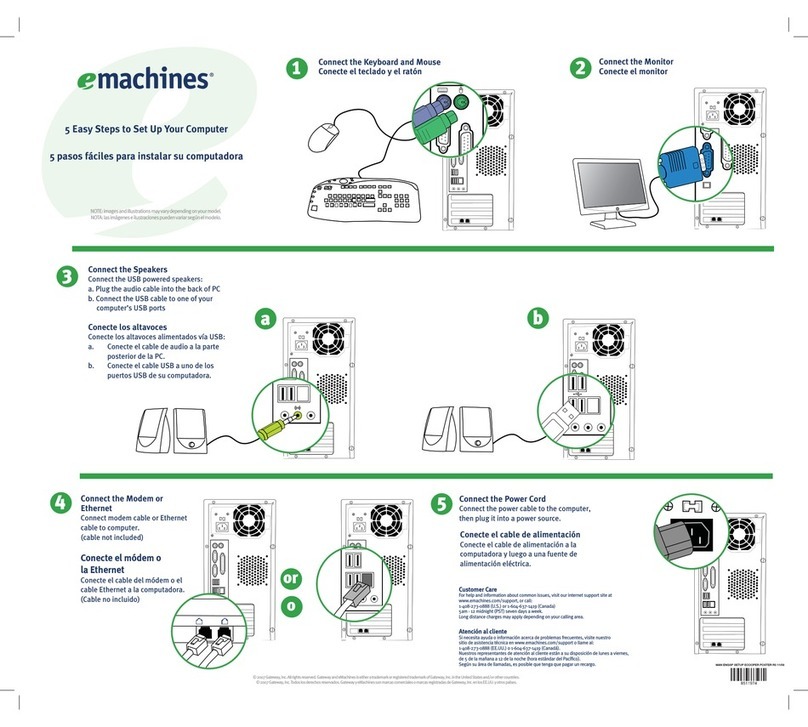 eMachines D5239 Quick setup