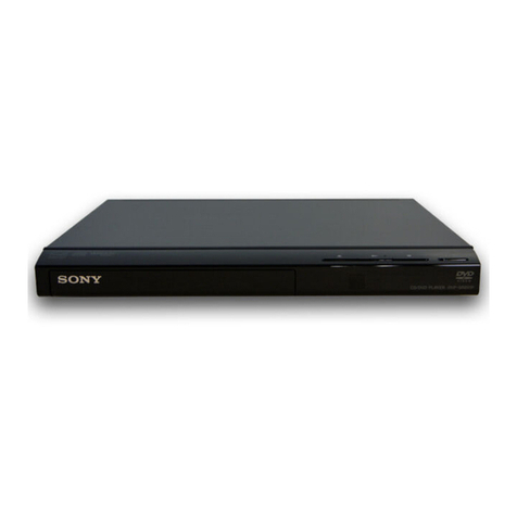 Sony DVP-SR201P Use and maintenance manual