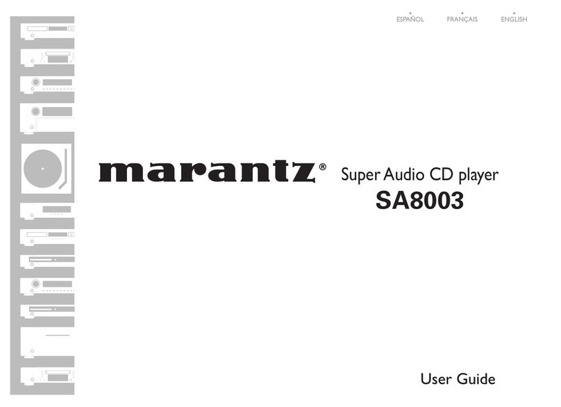 Marantz SA8003 User manual