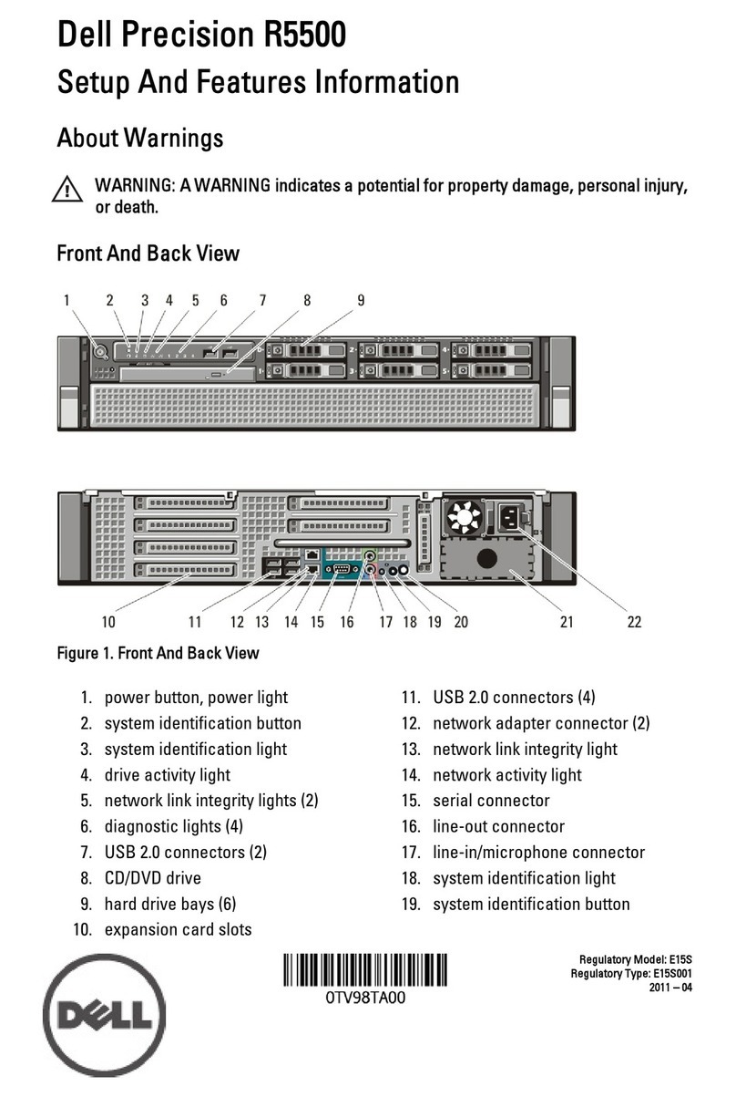 Dell Precision R5500 Owner's manual