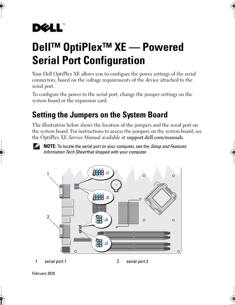 Dell OptiPlex XE Quick guide