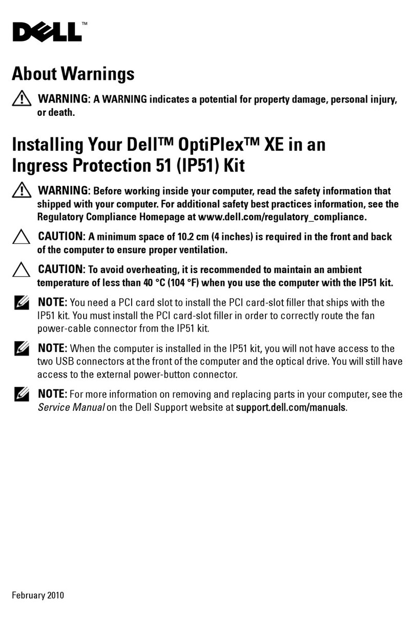 Dell OptiPlex XE Instruction Manual