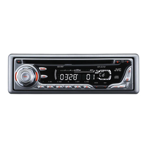 JVC G210 - KD Radio / CD Player User manual
